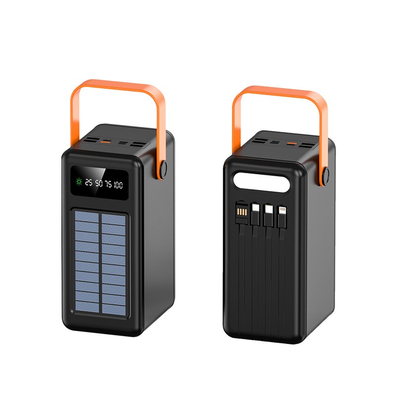 2024 Charger Battery 100000Mha Solar Power Bank Power Station Solar Panel Outdoor Cleaning Energy Powerbank Batterie Externe