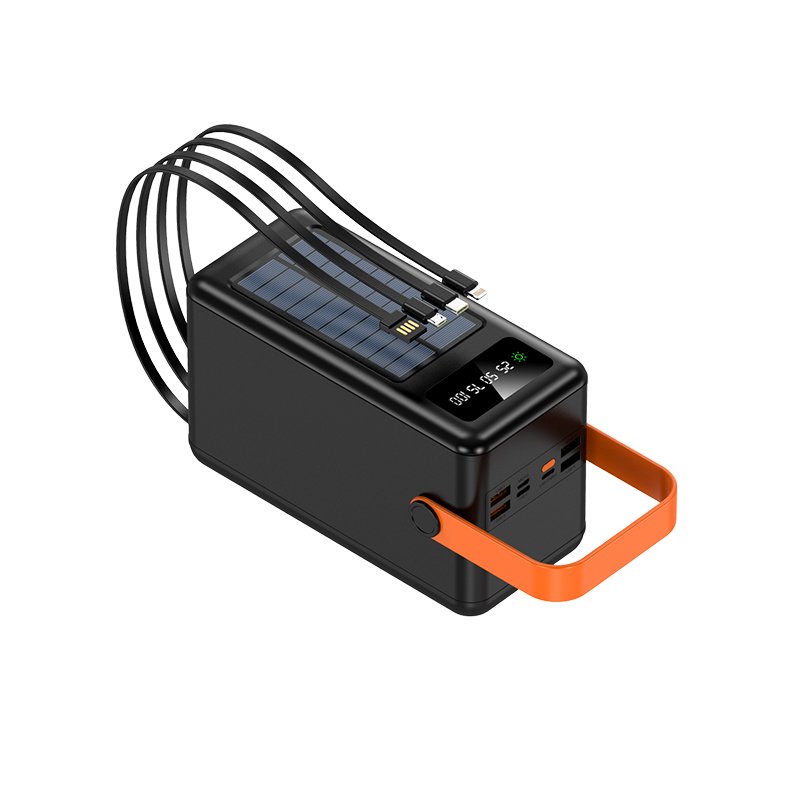 2024 Charger Battery 100000Mha Solar Power Bank Power Station Solar Panel Outdoor Cleaning Energy Powerbank Batterie Externe