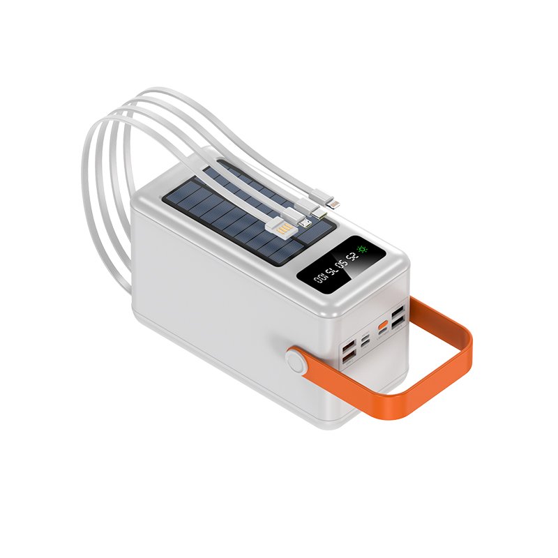 2024 Charger Battery 100000Mha Solar Power Bank Power Station Solar Panel Outdoor Cleaning Energy Powerbank Batterie Externe