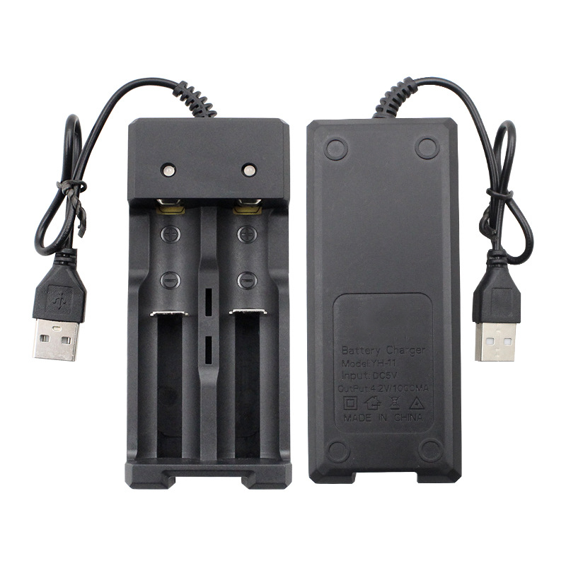2 4 Slot USB Port Smart Charger 5V 10400 14500 16340 16650 14650 18350 18500 18650 Li-ion Battery Charger for 3.7V 500Ma 4.2V 1A