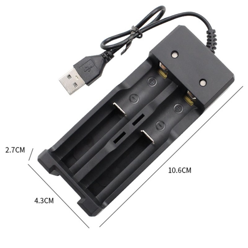 2 4 Slot USB Port Smart Charger 5V 10400 14500 16340 16650 14650 18350 18500 18650 Li-ion Battery Charger for 3.7V 500Ma 4.2V 1A