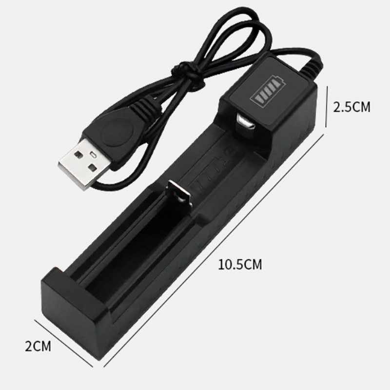 2 4 Slot USB Port Smart Charger 5V 10400 14500 16340 16650 14650 18350 18500 18650 Li-ion Battery Charger for 3.7V 500Ma 4.2V 1A