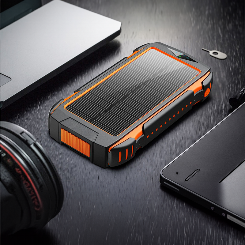 Outdoor Solar Power Bank 20000mah Travel Portable Power Bank New Technology White Li-polymer Battery 20000 Mah Hight Technology