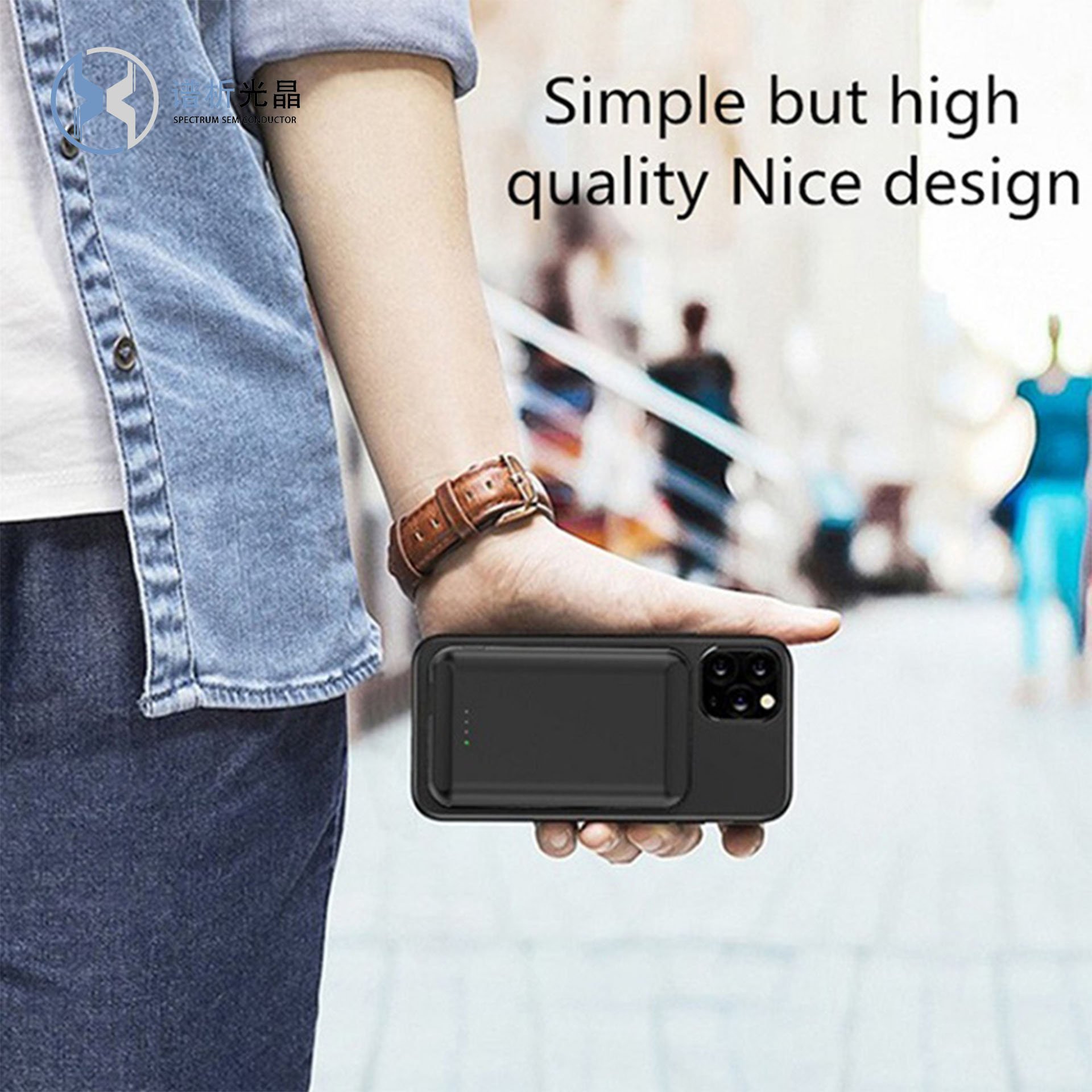 Portable 5w 10w Magnetic Wireless Charge Mini Powerbank Ultra Black Slim 5000mAh 10000mah Fast Charging