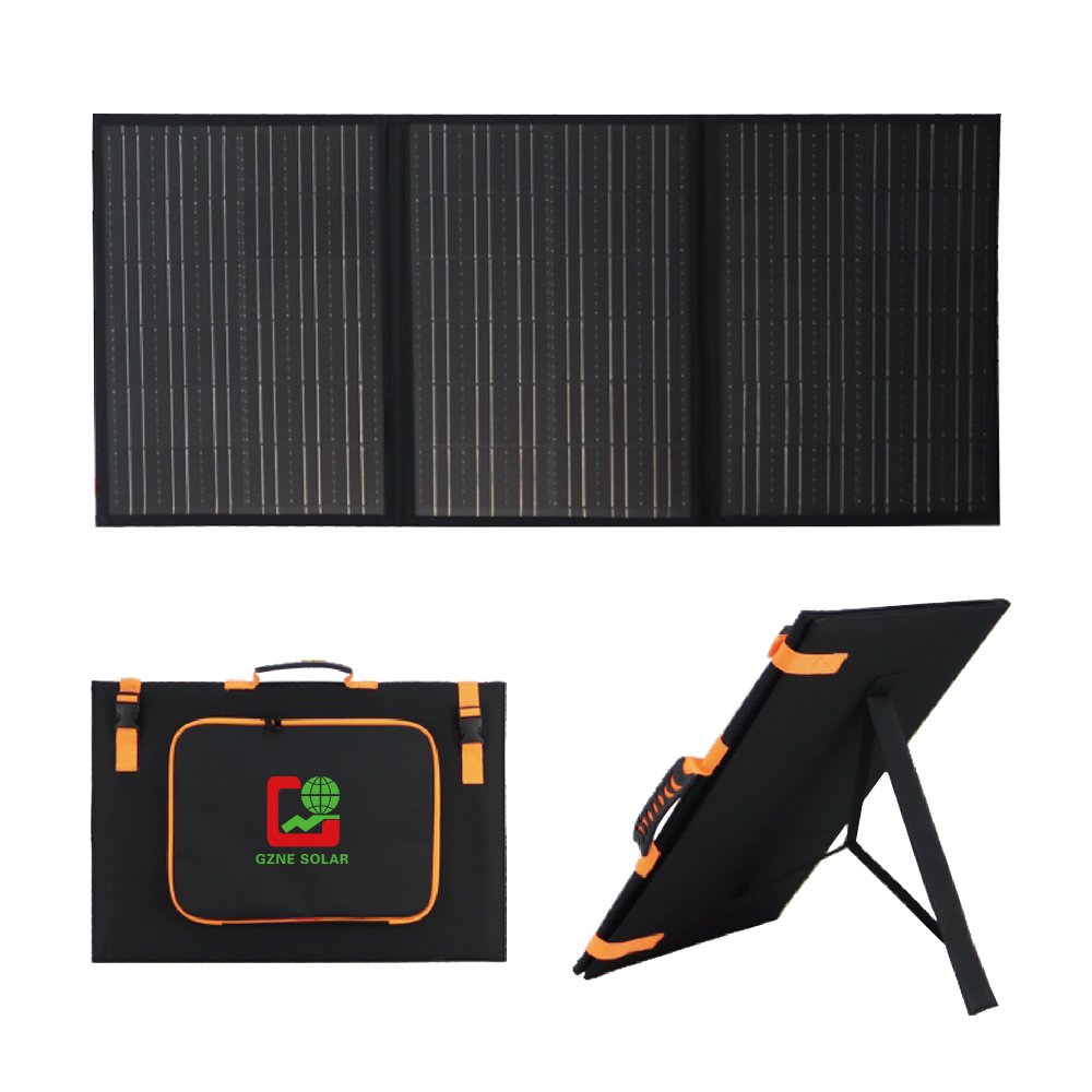 18V 100W Portable Solar Panel Charger for Laptop Cellphone,Waterproof IP65 Panel with 3 Output, for Solar Generator, Power Bank,