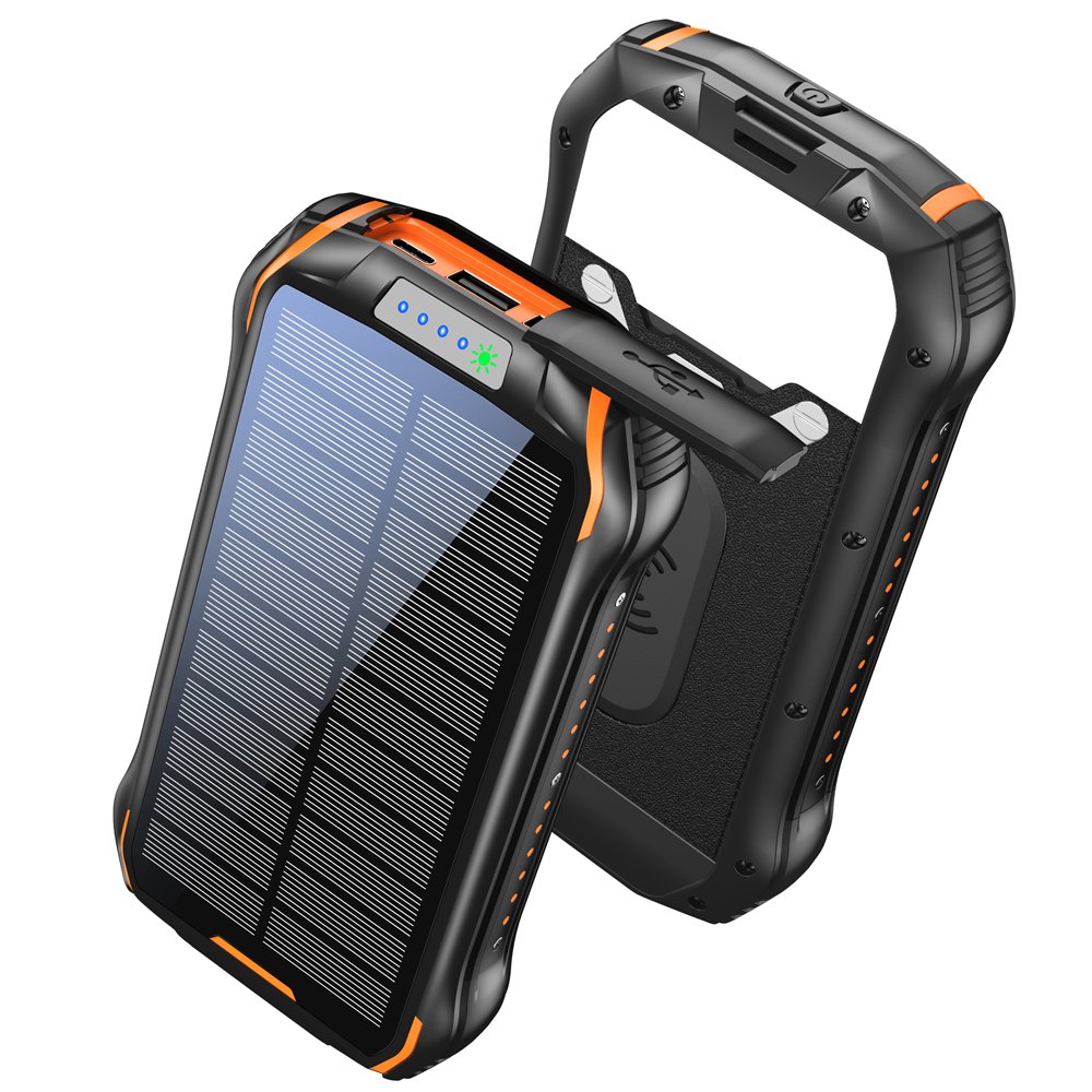 New Product Ideas 2024 Electronics OEM Logo PD 15W Large Capacity 26800mAh Wireless Charger Portable Waterproof Solar Power Bank