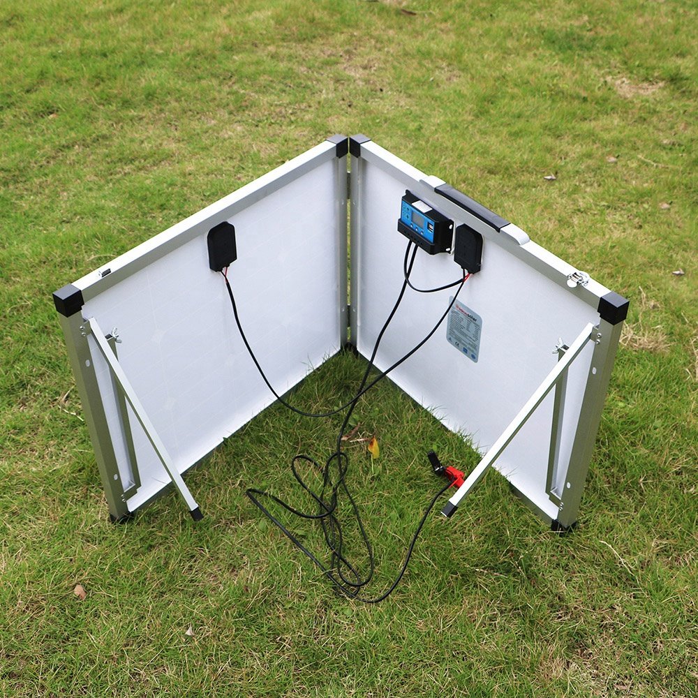Dokio 100W (2Pcs x 50W) Foldable Solar Panel China pannello solare usb Controller Solar Battery Cell/Module/System Charger