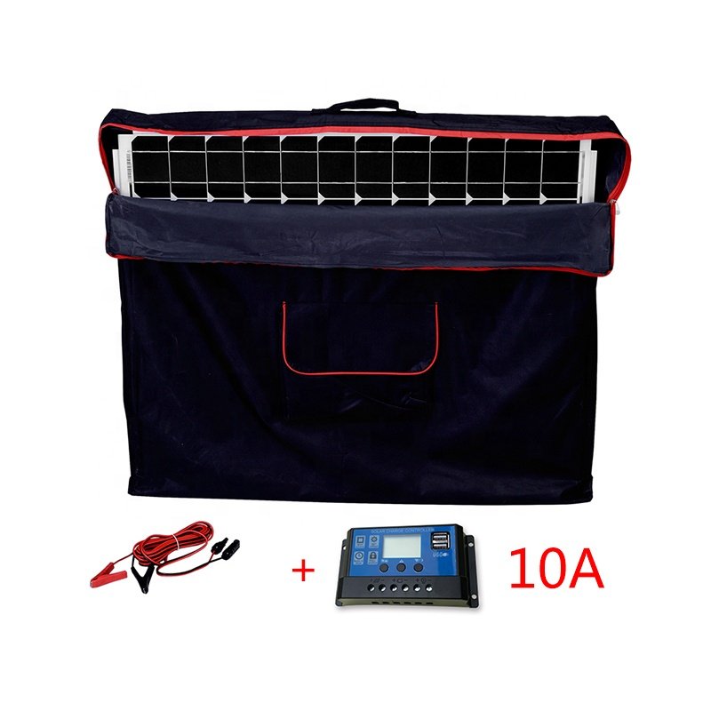 Dokio 100W (2Pcs x 50W) Foldable Solar Panel China pannello solare usb Controller Solar Battery Cell/Module/System Charger