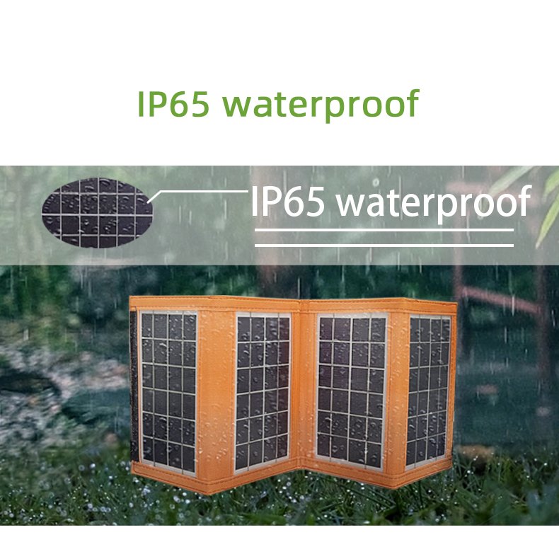 Best price mono 6W Foldable Solar Panel Portable Phone Charger Emergency Power for Outdoor Camping Hiking