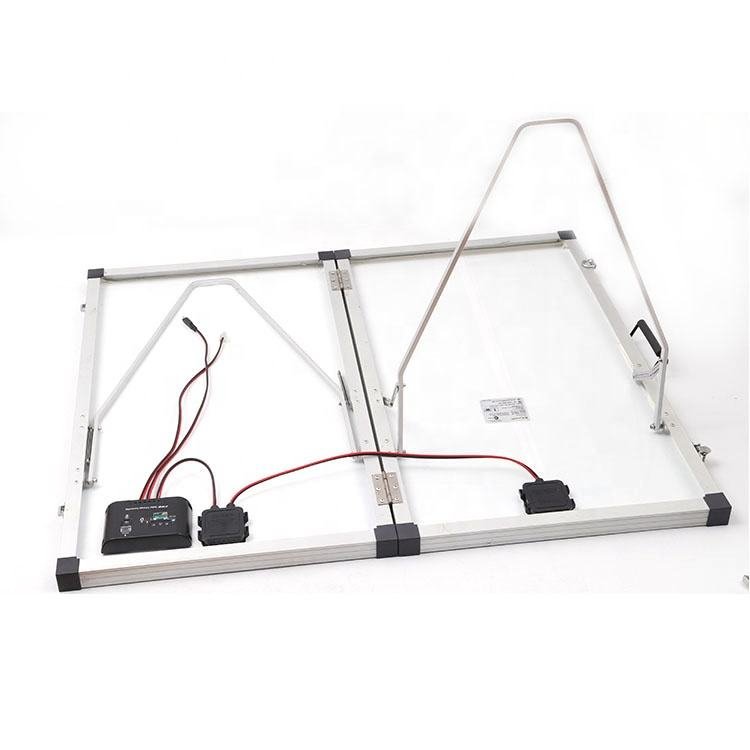 Lightweight Folding 160W Mono glass Power Solar Panel Battery Charger For Car Boat Motorcycle