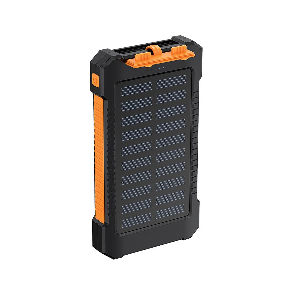 Outdoor emergency Waterproof 6000 mAh Solar Panels Portable Solar Charger Power bank Flashlight SOS mode