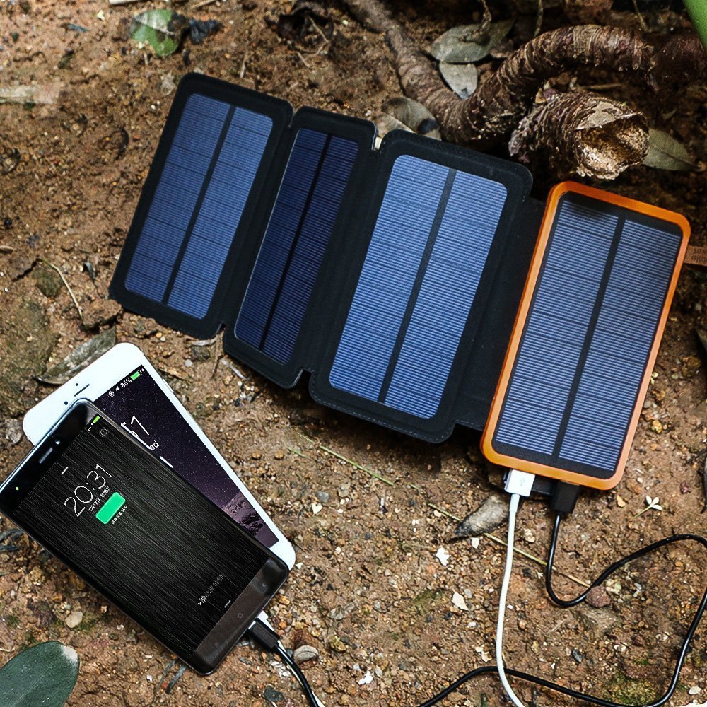 20000mah Waterproof Solar Power Bank 2024 High Capacity Charger Mobile Powerbank Solar Energy Power Banks For Mobile Phone