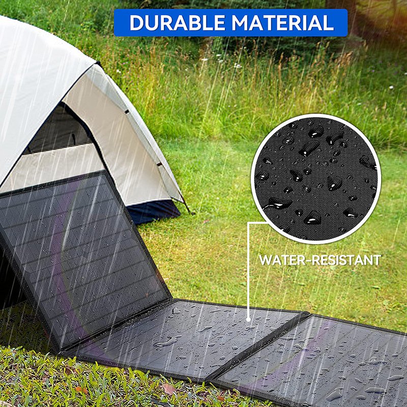 8W 40W 100W Foldable Solar Panel Charger with 5V 18V DC Outlet for Portable Power Stations
