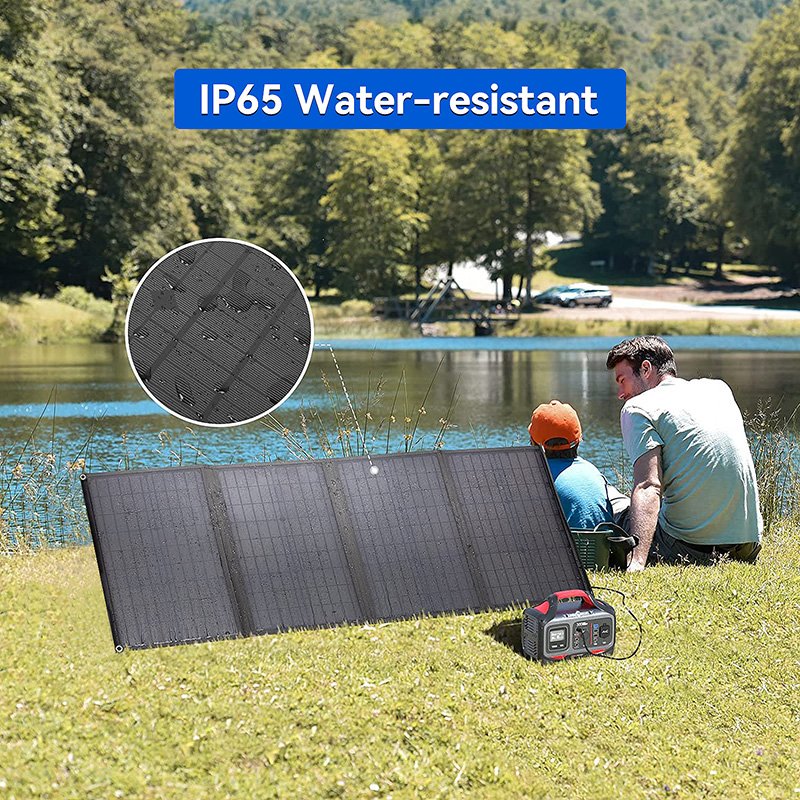 8W 40W 100W Foldable Solar Panel Charger with 5V 18V DC Outlet for Portable Power Stations