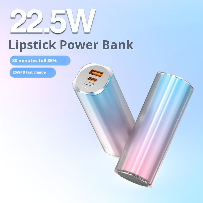 Mini capsule Power Bank Outdoor portable PD22.5W Fast Charge mobile Power Large capacity 5000 mah OMS Power Bank