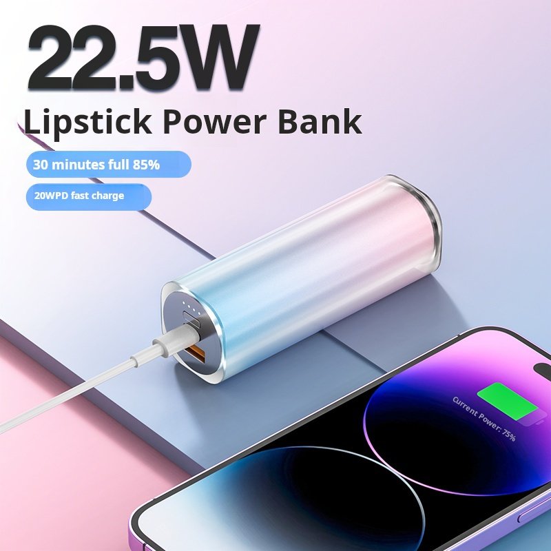 Mini capsule Power Bank Outdoor portable PD22.5W Fast Charge mobile Power Large capacity 5000 mah OMS Power Bank