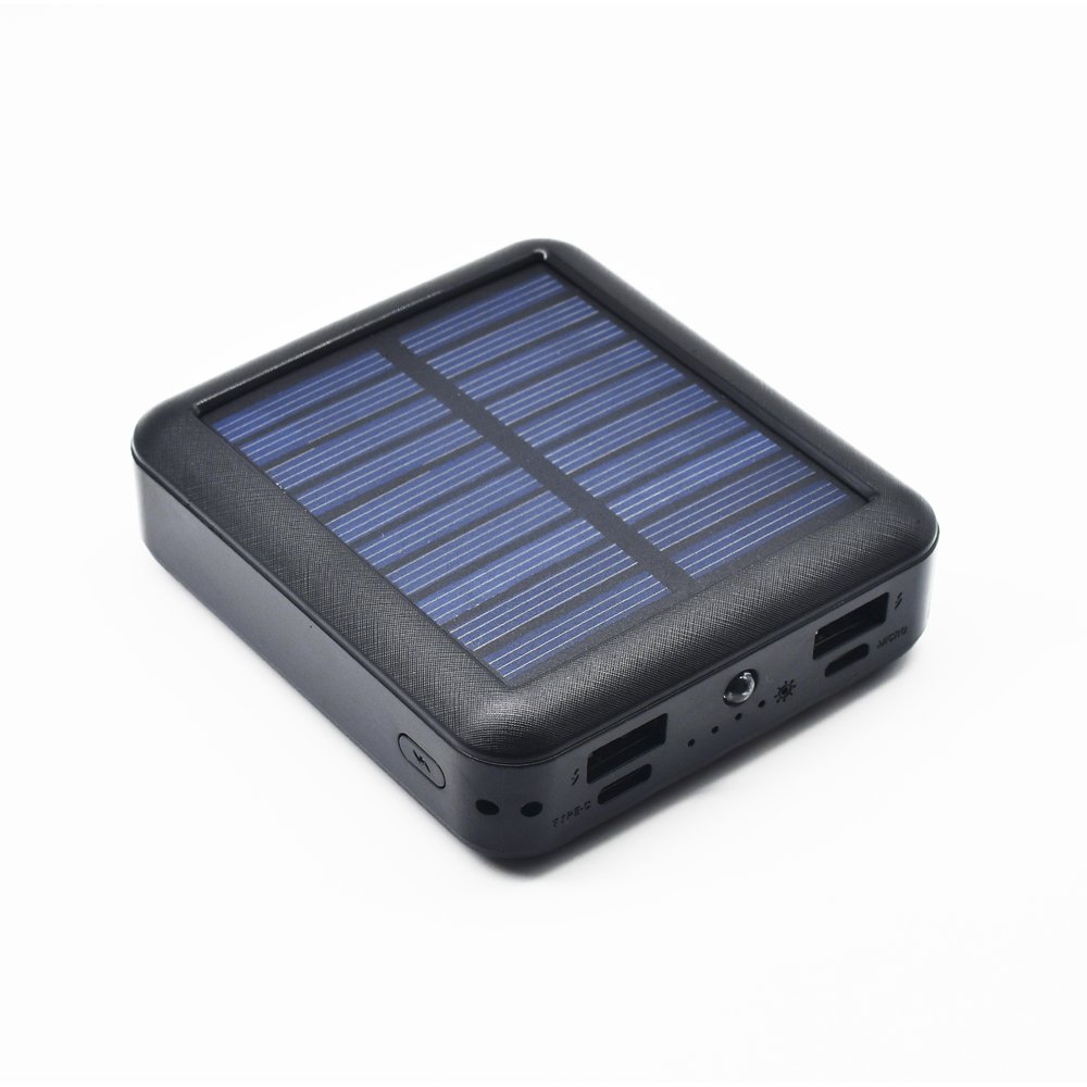 Hot Multi-Functional Solar Charger Power Bank 10000mAh Solar Panel Charger with Four Cables Build-in Solar Power Bank
