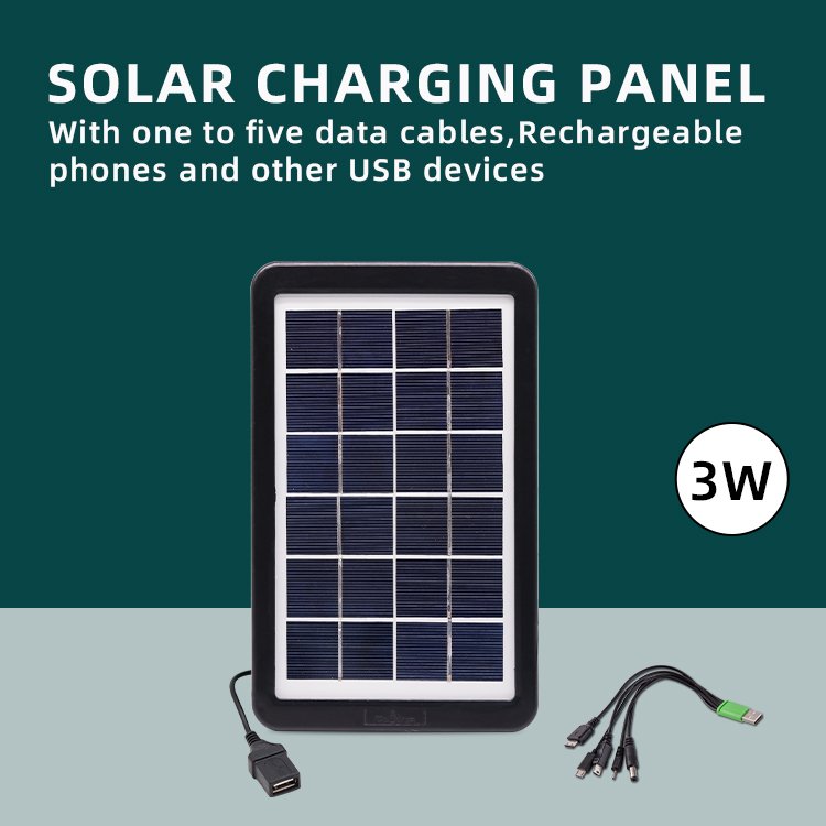 CCLAMP Solar Panel Module USB Solar Panel Charger Portable Outdoor Solar Panel Cell Charger for Camping Hiking