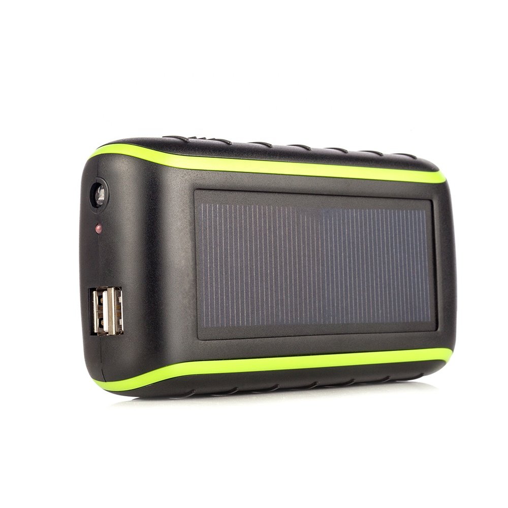 New Waterproof Solar Power Bank 8000mAh Hand Crank Emergency Solar Charger Powerbank for Storm hits , earthquake
