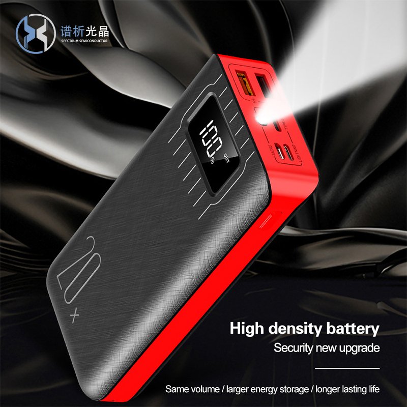 Wholesale New Design OEM Mini Emergency Super Fast Charging Powerbank 30000mah With Led Light