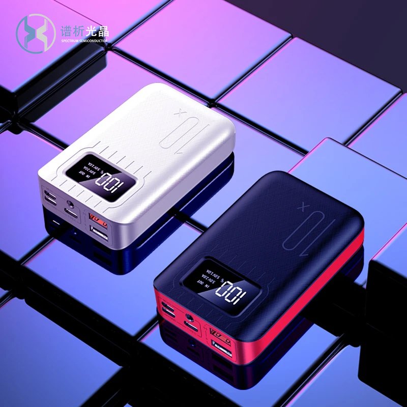 Wholesale New Design OEM Mini Emergency Super Fast Charging Powerbank 30000mah With Led Light