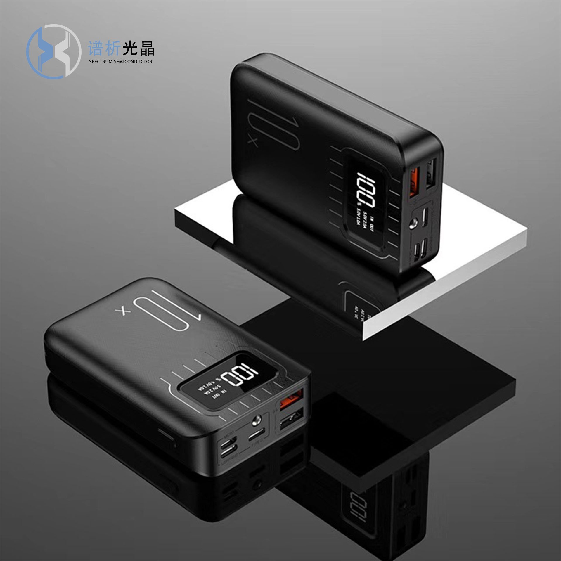 Wholesale New Design OEM Mini Emergency Super Fast Charging Powerbank 30000mah With Led Light