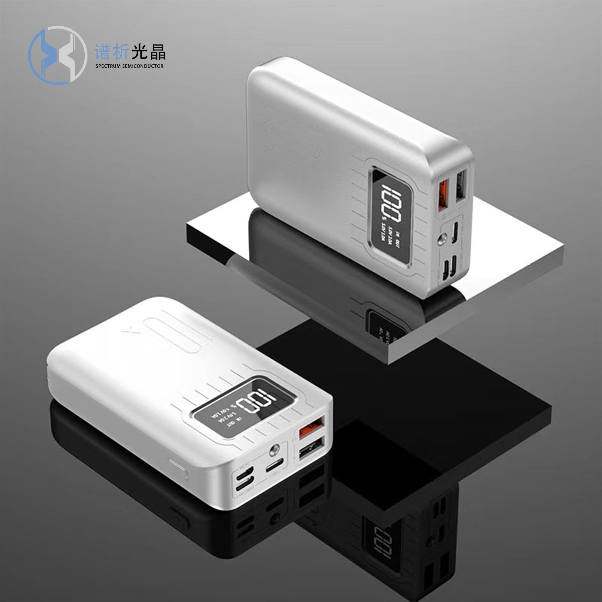 Wholesale New Design OEM Mini Emergency Super Fast Charging Powerbank 30000mah With Led Light