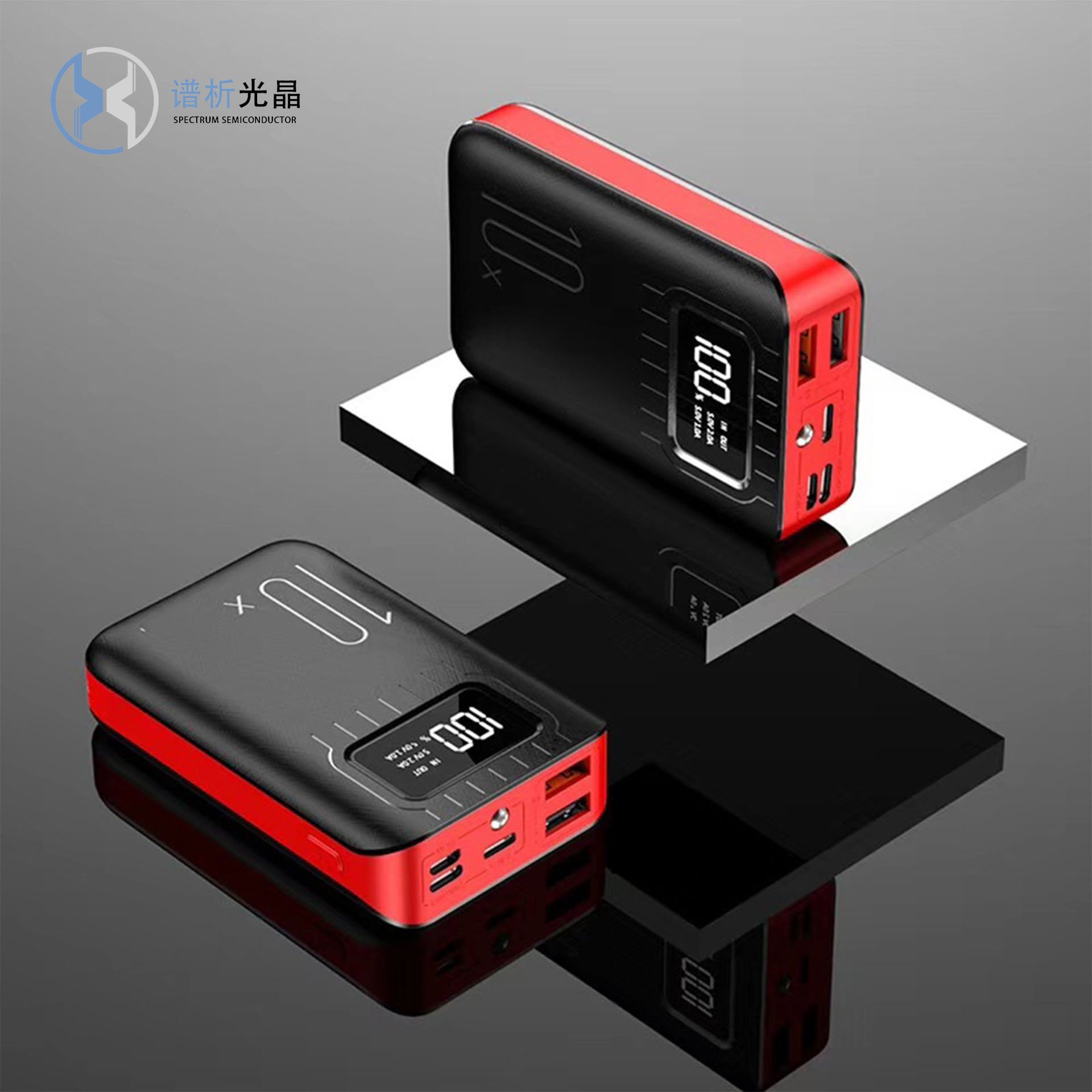 Wholesale New Design OEM Mini Emergency Super Fast Charging Powerbank 30000mah With Led Light