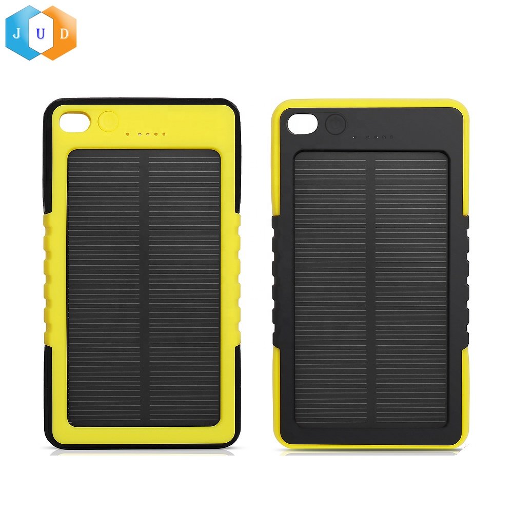 Custom 2023 Outdoor OEM Logo Solar Power Bank Mobile Phone Battery Charger, Hot 4000mAh 6000mAh Solar Panel Power Charger