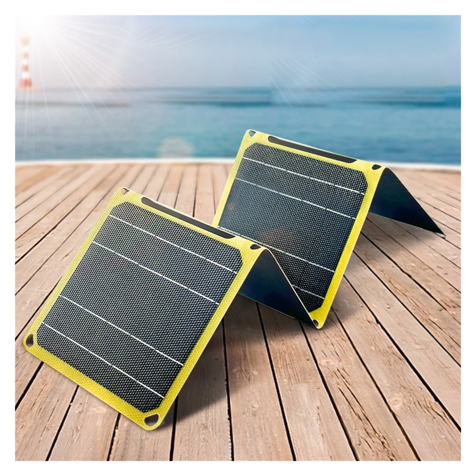 Senhuo Portable Solar 30W/40W 5V Panel Charger Foldable Low Power Emergency ETFE Panel For USB AC Power