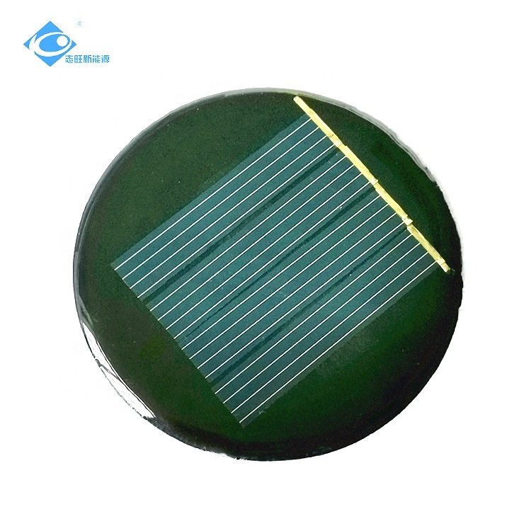 0.15W Lightweight Solar PV Module ZW-Dia55 Epoxy Adhesive Solar Panels 2V Mini Portable Solar Panel Charger