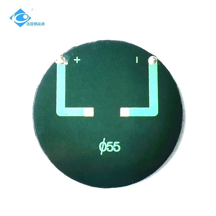 0.15W Lightweight Solar PV Module ZW-Dia55 Epoxy Adhesive Solar Panels 2V Mini Portable Solar Panel Charger