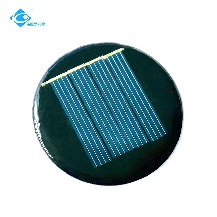 0.15W Lightweight Solar PV Module ZW-Dia55 Epoxy Adhesive Solar Panels 2V Mini Portable Solar Panel Charger