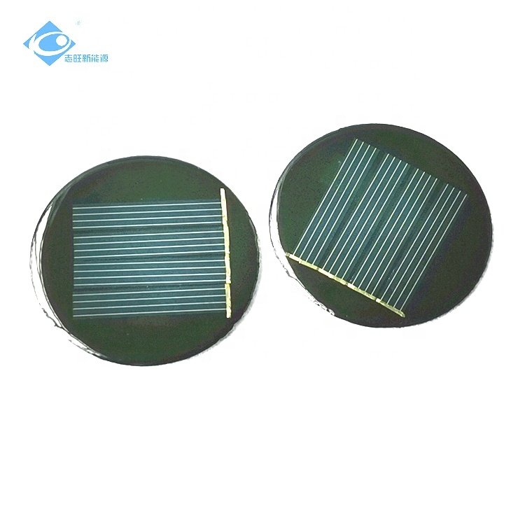 0.15W Lightweight Solar PV Module ZW-Dia55 Epoxy Adhesive Solar Panels 2V Mini Portable Solar Panel Charger