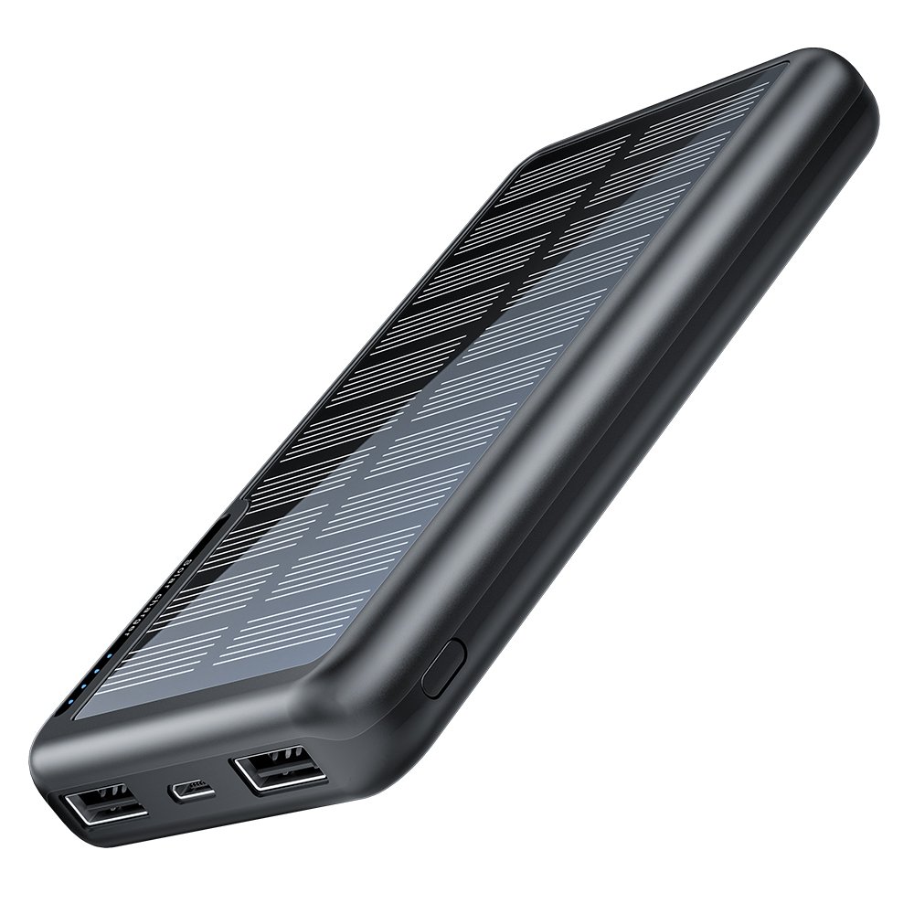Portable Charger External Battery Factory Wholesale 2024 New Products OEM Logo Slim Large Capacity 10000mAh Solar Power Bank