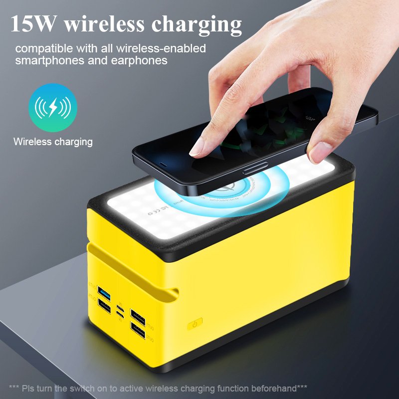Oraimo High Capacity 22.5w 100000mah Charger Portable Powerbank Station 90000mah Panel Solar Power Banks With Wireless Charging