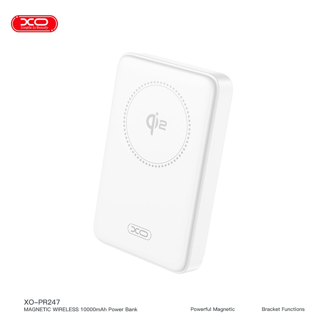 PR247 QI2 15W Magnetic Wireless Charger / C Port PD30W 10000mAh Fast Power Bank Charger With Stand