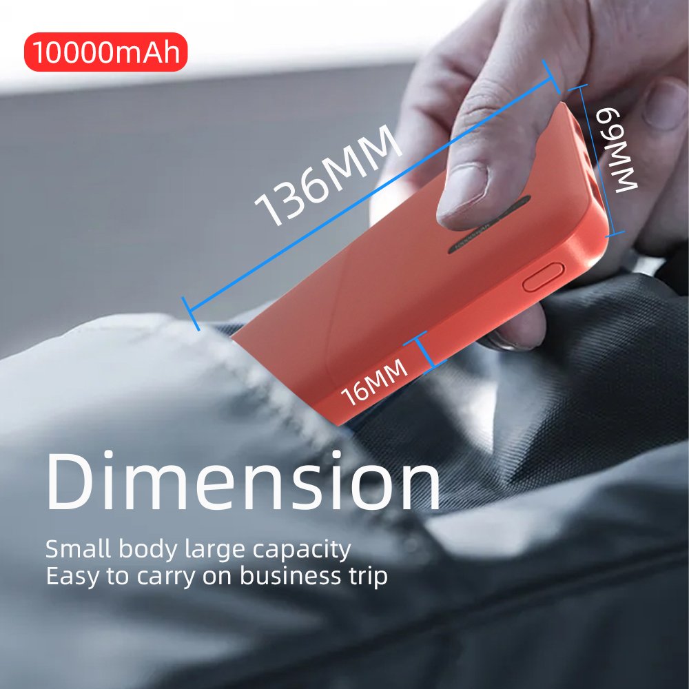 10000mAh Power Bank Portable Charger Powerbank 10000 mAh Powerbank LED External Battery For Phone 3A quality