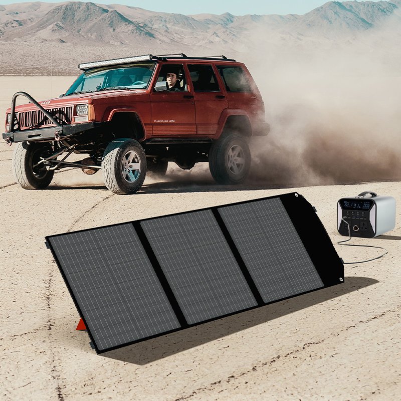 Durable and Weather-Resistant Solar Foldable Charger Bag for All Seasons 100W Solar Panels