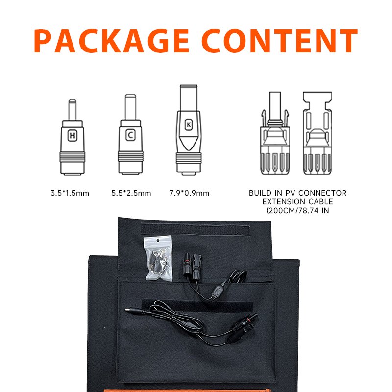 Durable and Weather-Resistant Solar Foldable Charger Bag for All Seasons 100W Solar Panels