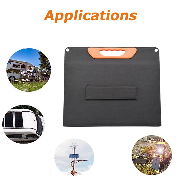 IP65 Waterproof Solar Panels Cell High Quality Flexible 120W Foldable Solar Panel Power Charger With CE FCC Certification