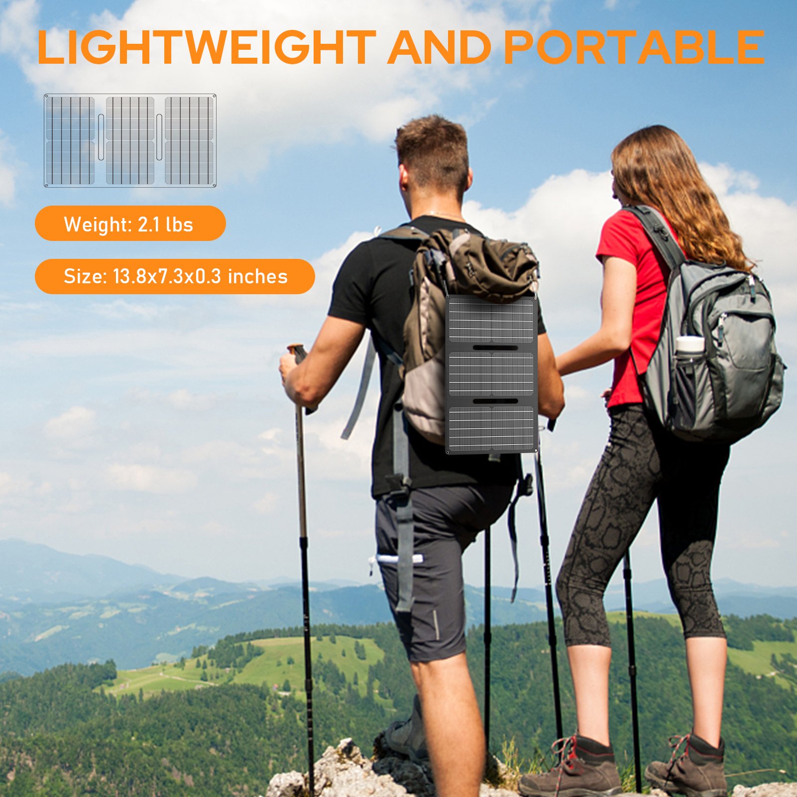 Outdoor Hiking Solar Panel Sun Power Free Energy 30W charger Portable Folding Solar Panel for travel