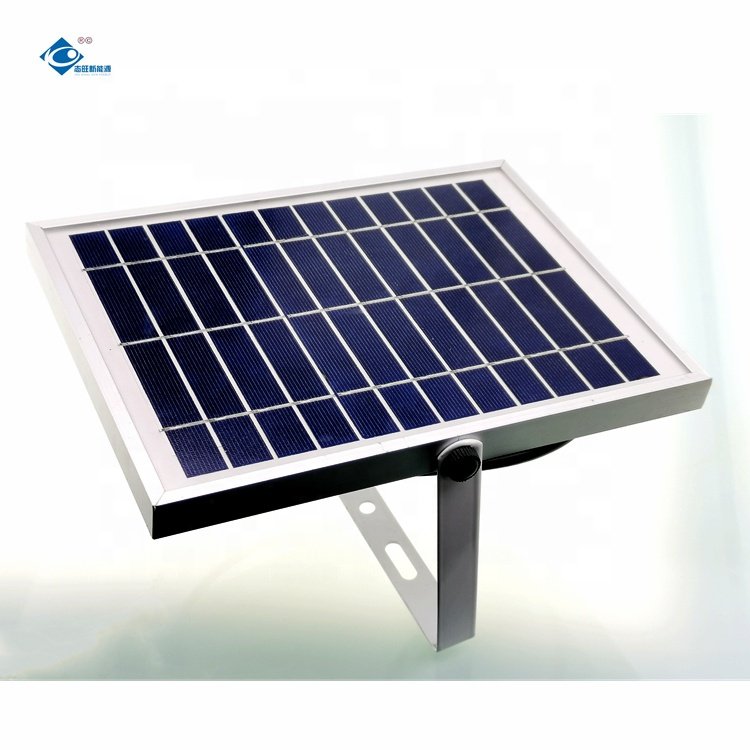 6V Adjustable Bracket Glass Solar Panel ZW-5W-6V Wholesale Outdoor Solar Panel Charger 5W Aluminium Frame Solar Panels