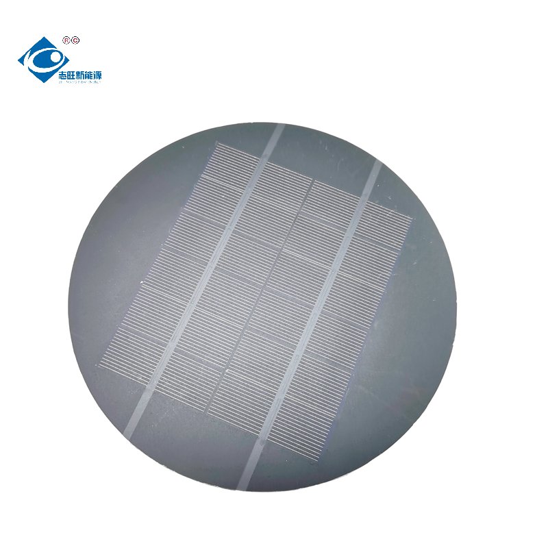 2.2W Semi-Flexible Solar Panel Fan Charger ZW-Dia180-PET Mini Portable Solar Panels 6V PET Solar Photovoltaic Panels Charger