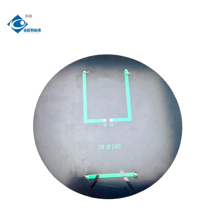 2.2W Semi-Flexible Solar Panel Fan Charger ZW-Dia180-PET Mini Portable Solar Panels 6V PET Solar Photovoltaic Panels Charger
