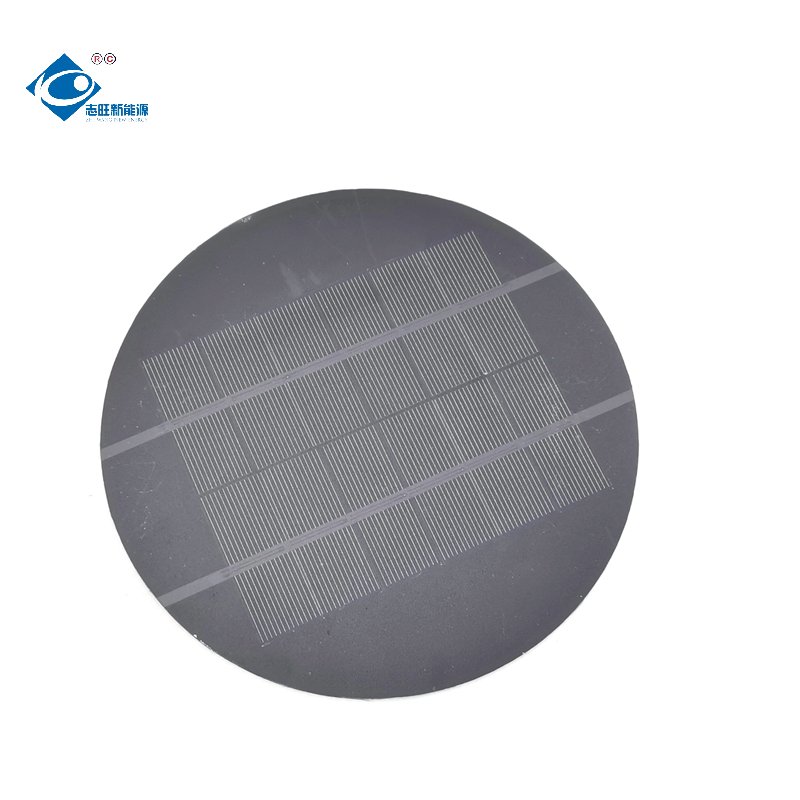 2.2W Semi-Flexible Solar Panel Fan Charger ZW-Dia180-PET Mini Portable Solar Panels 6V PET Solar Photovoltaic Panels Charger