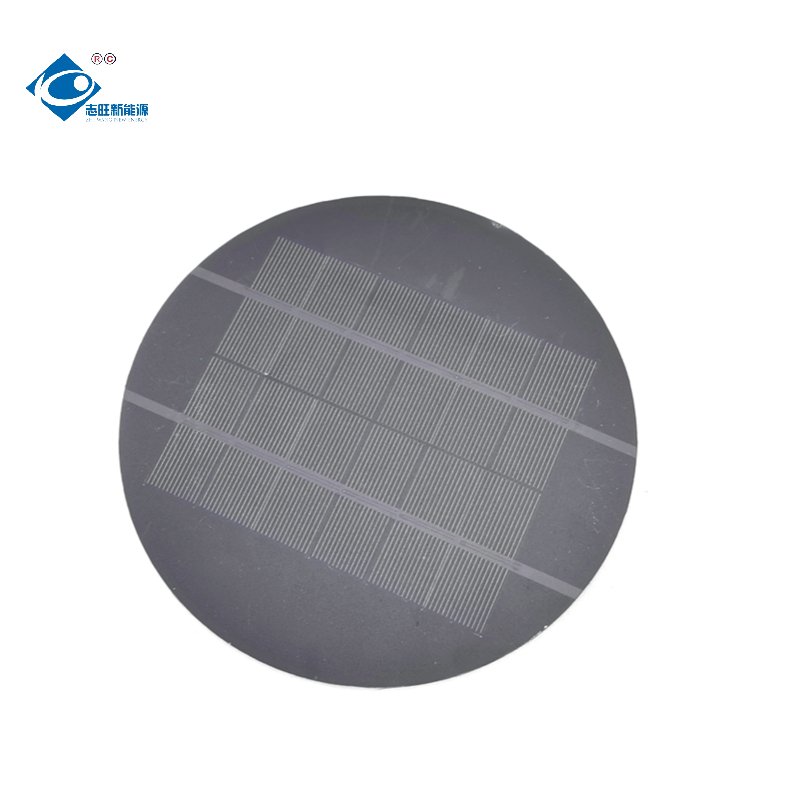 2.2W Semi-Flexible Solar Panel Fan Charger ZW-Dia180-PET Mini Portable Solar Panels 6V PET Solar Photovoltaic Panels Charger