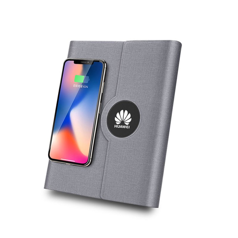 Diary Notebook USB Flash Drive Power Bank Notebook with Digital Display Light Charger Custom Logo Wireless