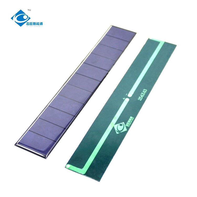 ZW-25443 Poly Epoxy Resin Solar Panel 5.5V RV Camping Portable Solar Panel 1.65W Lightweight Silicon Solar Panel Charger