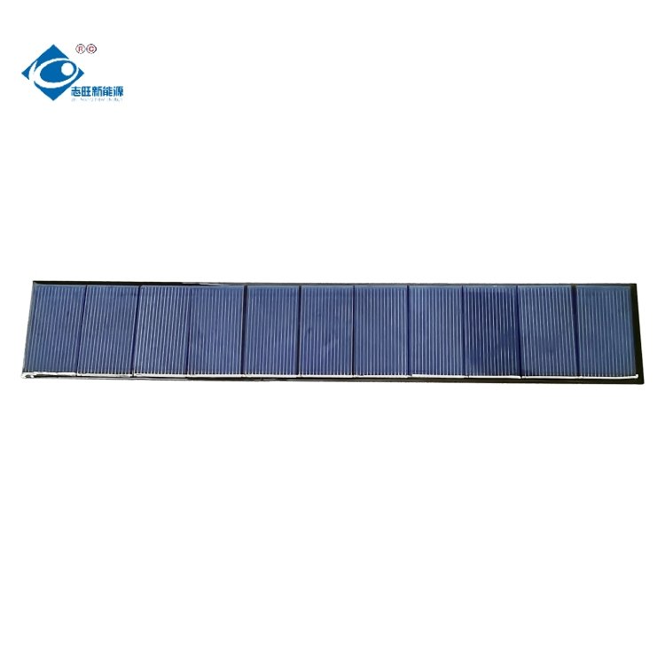 ZW-25443 Poly Epoxy Resin Solar Panel 5.5V RV Camping Portable Solar Panel 1.65W Lightweight Silicon Solar Panel Charger
